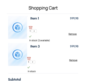 Multi-Store Cart